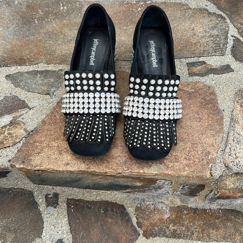 Jeffrey Campbell Embellished Suede Shoes